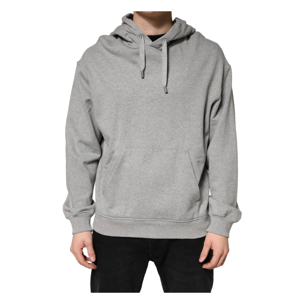 Dolce & Gabbana Men's Gray Pullover Hoodie Sweatshirt - Hoodies - Xl - Sweatshirts & Hoodies