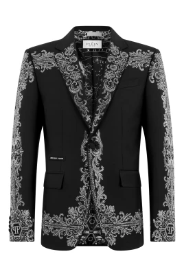 Baroque Skull Strass Blazer