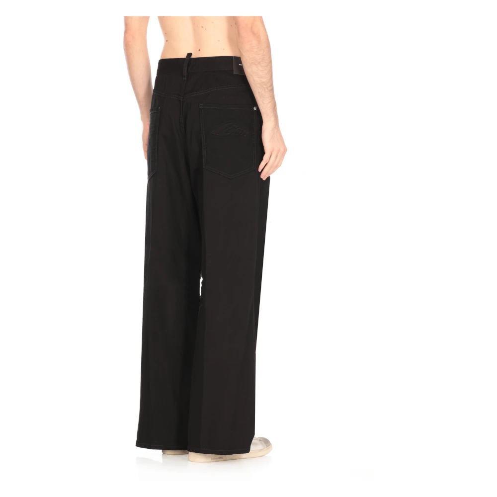 Dsquared2 Zwarte Katoenen Jeans met Vijf Zakken Black Heren