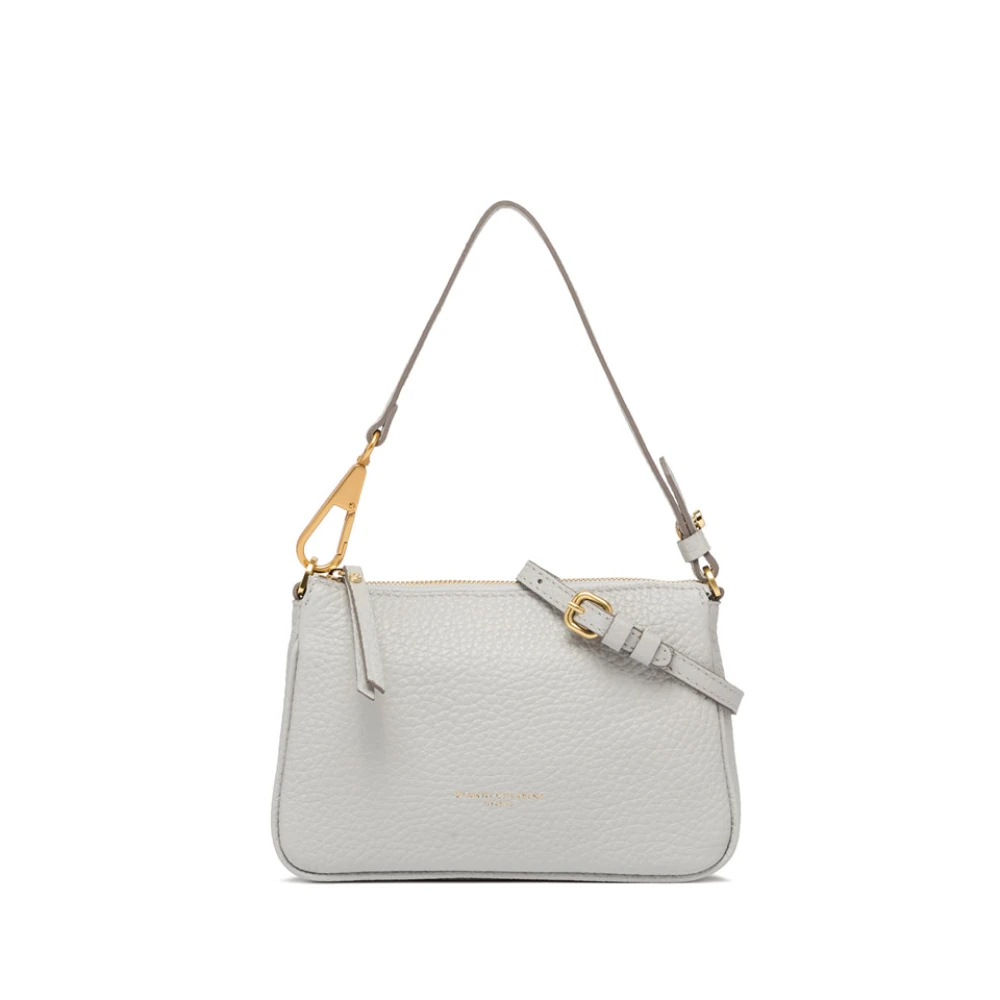 Gianni Chiarini Stijlvolle leren tas met afneembaar handvat Gray Dames
