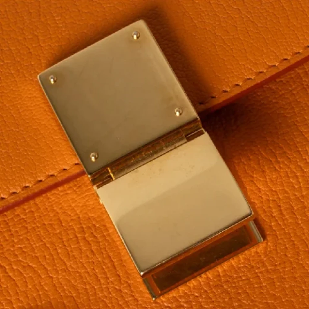Celine Vintage Pre-owned Leather celine-bags Orange Dames