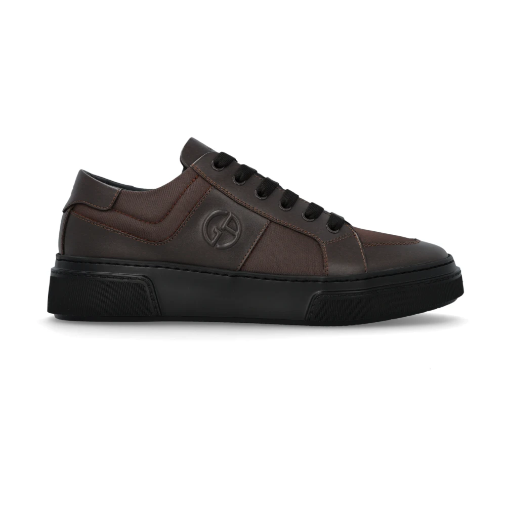 Giorgio Armani Uomo Marrone - Scarpe Sportive Con Logo - Shoes - 40 Eu