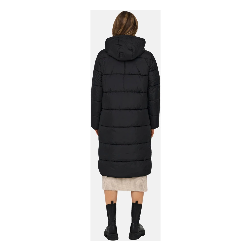 Only Montana Lange Gewatteerde Jas Black Dames