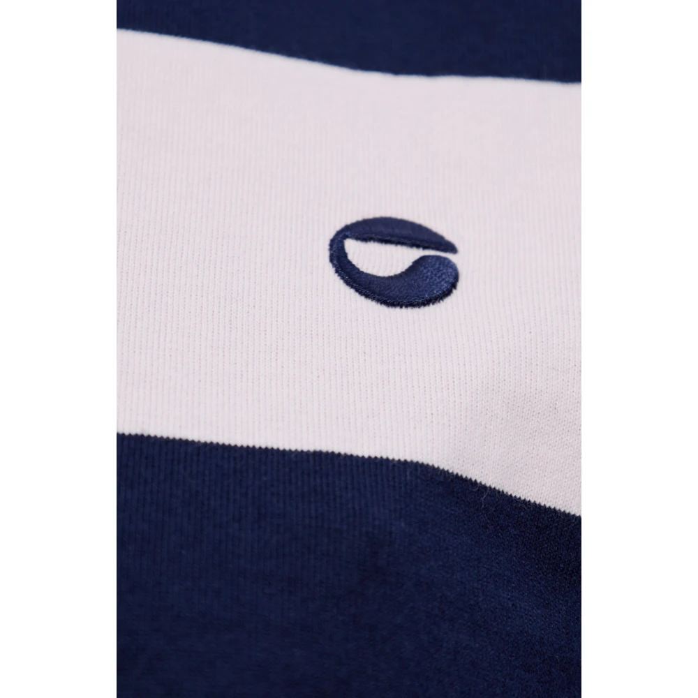 Coperni Gestreept katoenen poloshirt Blue Dames