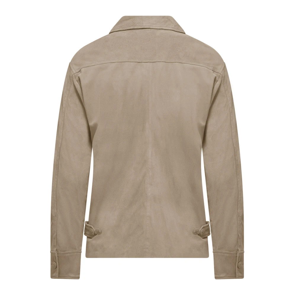BomBoogie Midy Leren Jas Gray Dames
