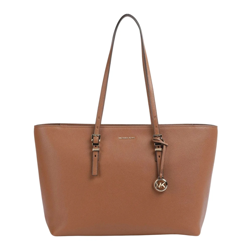 Michael Kors Women's Brown Quinn Large Pebbled Leather Tote - Shopping Bags - One Size - Bags