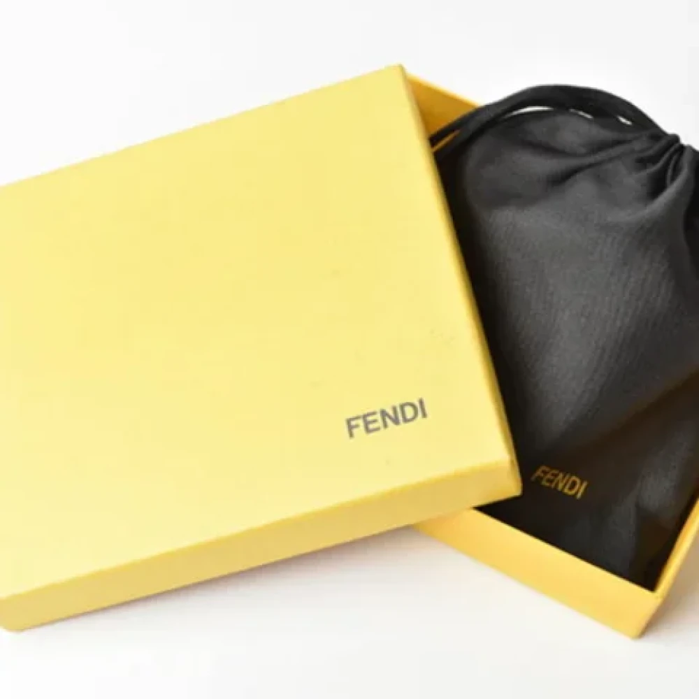 Fendi Vintage Pre-owned Canvas wallets Gray Dames