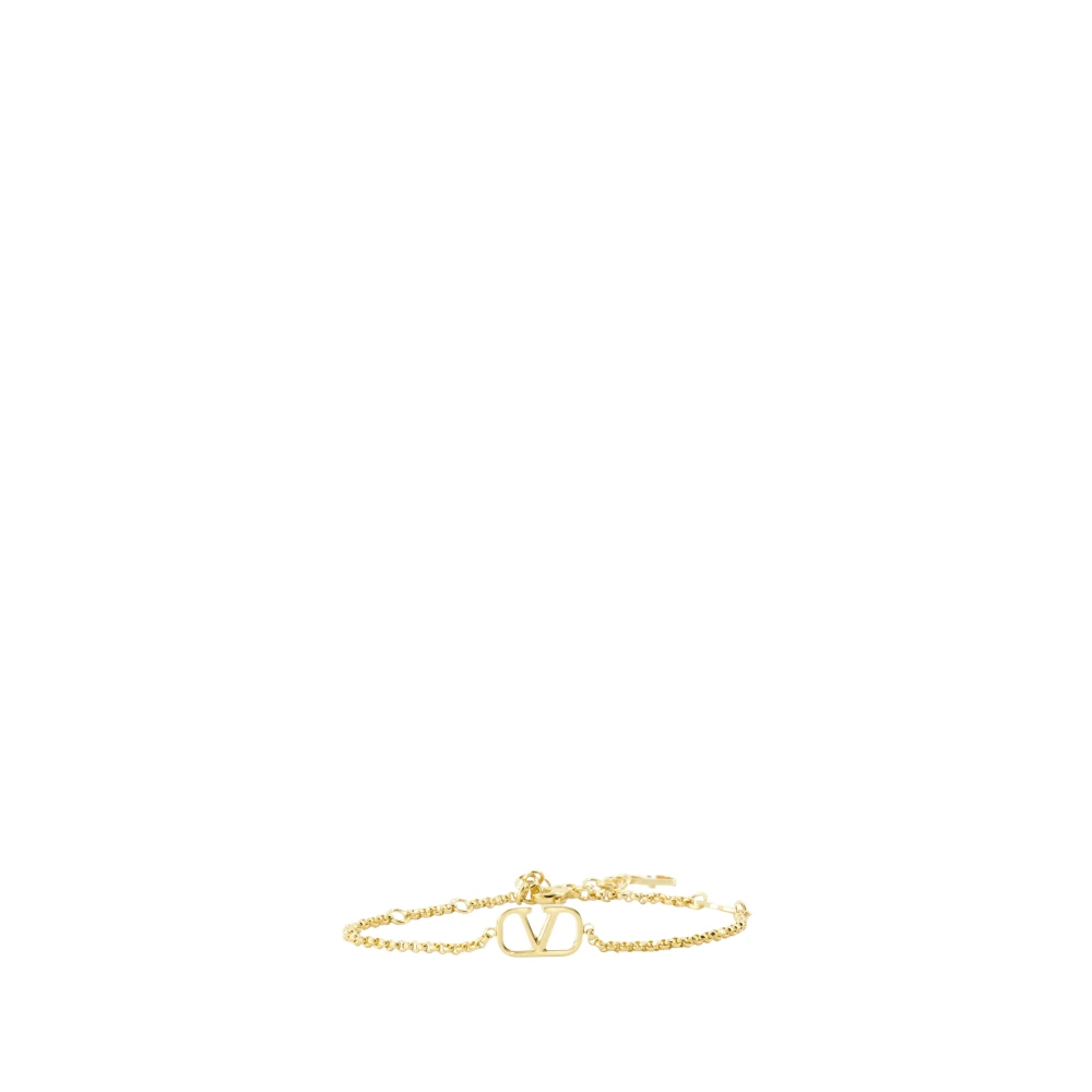 Valentino Garavani Yellow Vlogo Bracelet - Female - Bracelets - M - Accessories