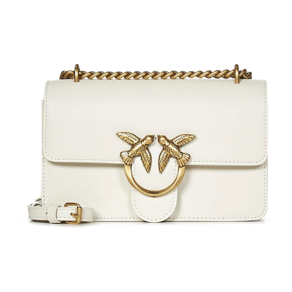 Pinko Women's White Cross Body Bags, One Size, Love Birds Shoulder Bag