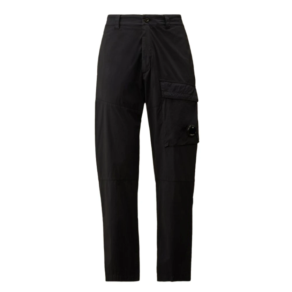 C.p. Company Men's Blue 50 Fili Stretch Lens Cargo Trousers - Straight Trousers - Xl - Trousers