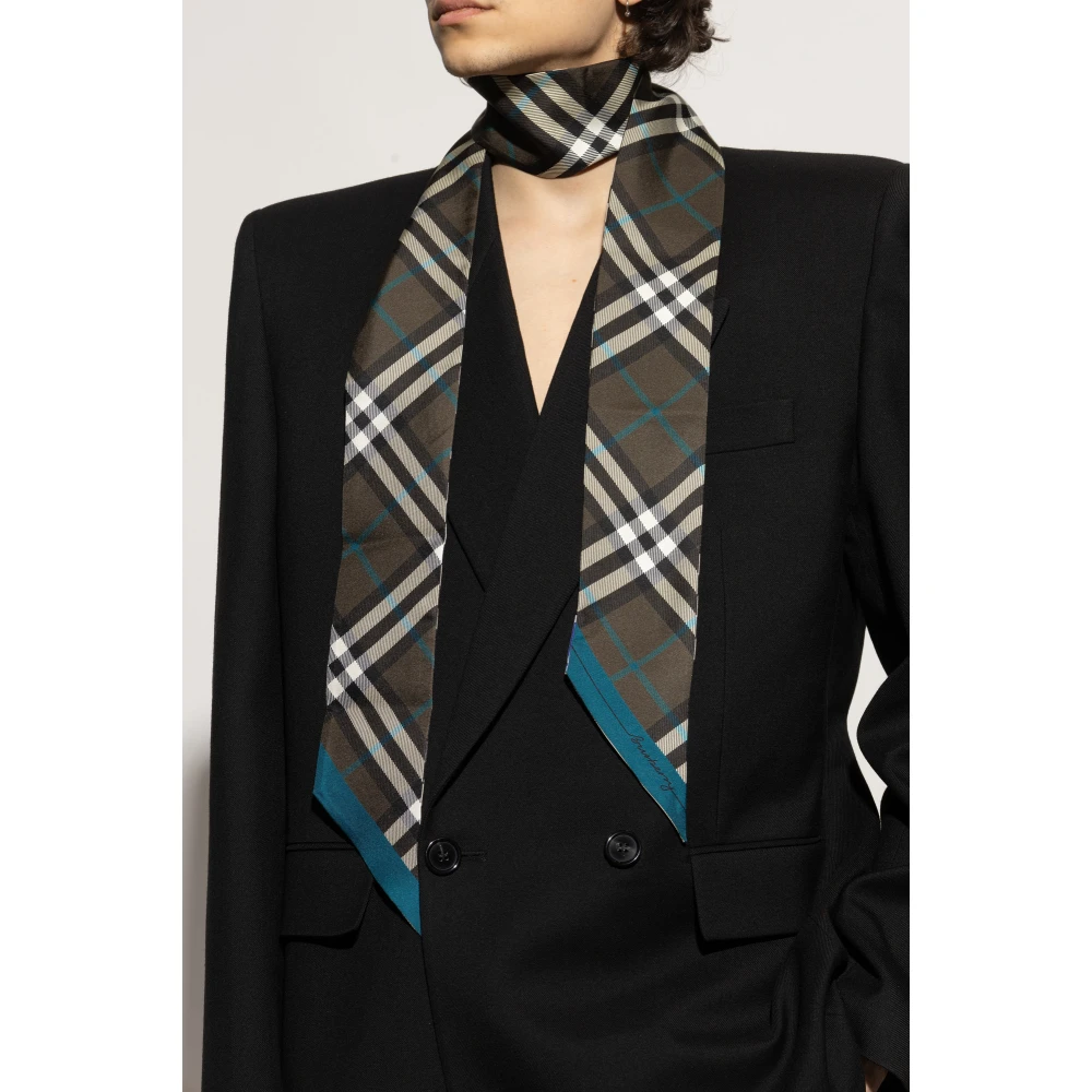 Burberry Zijden sjaal Multicolor Unisex