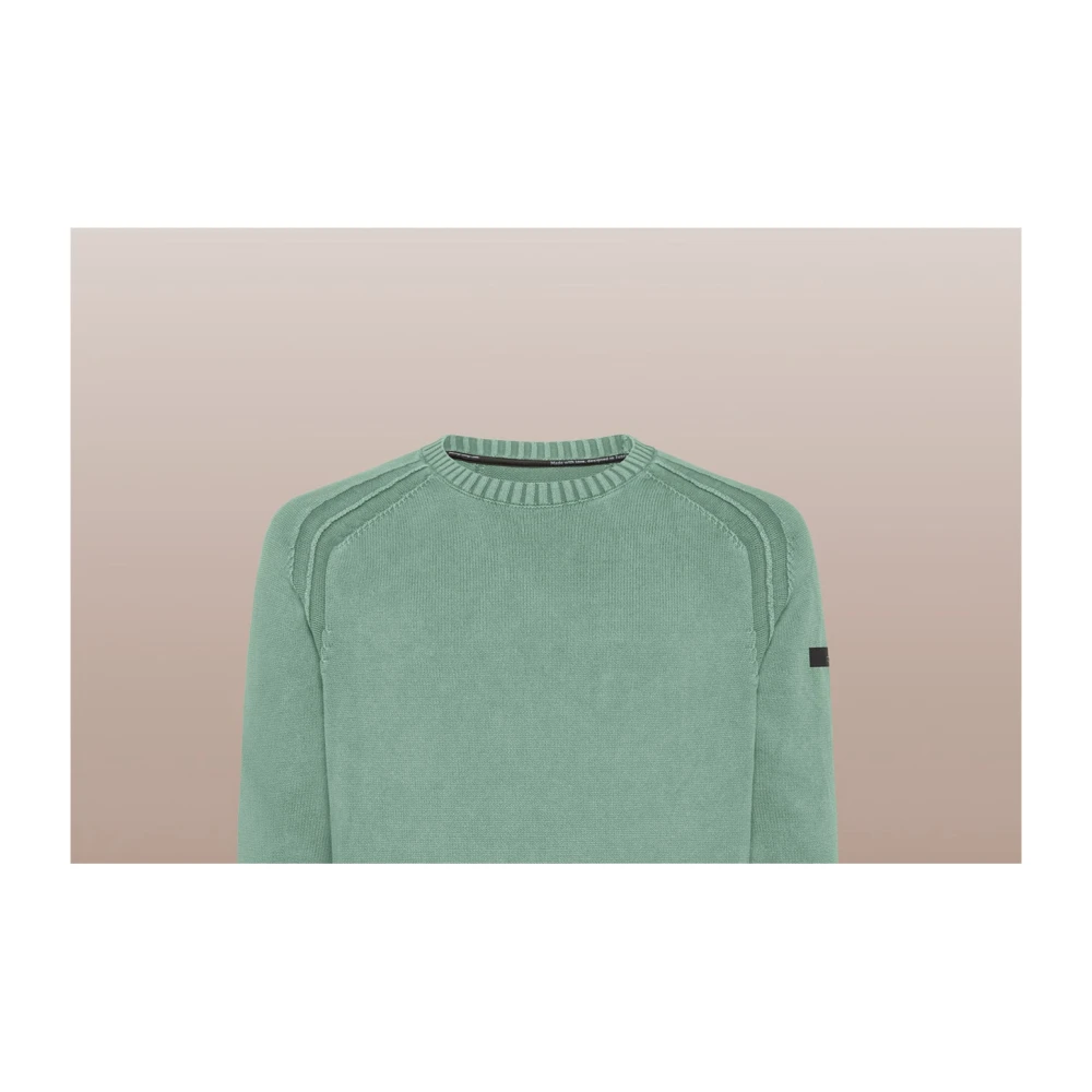 RRD Cotton Techno Wash Ronde Gebreide Trui Green Heren