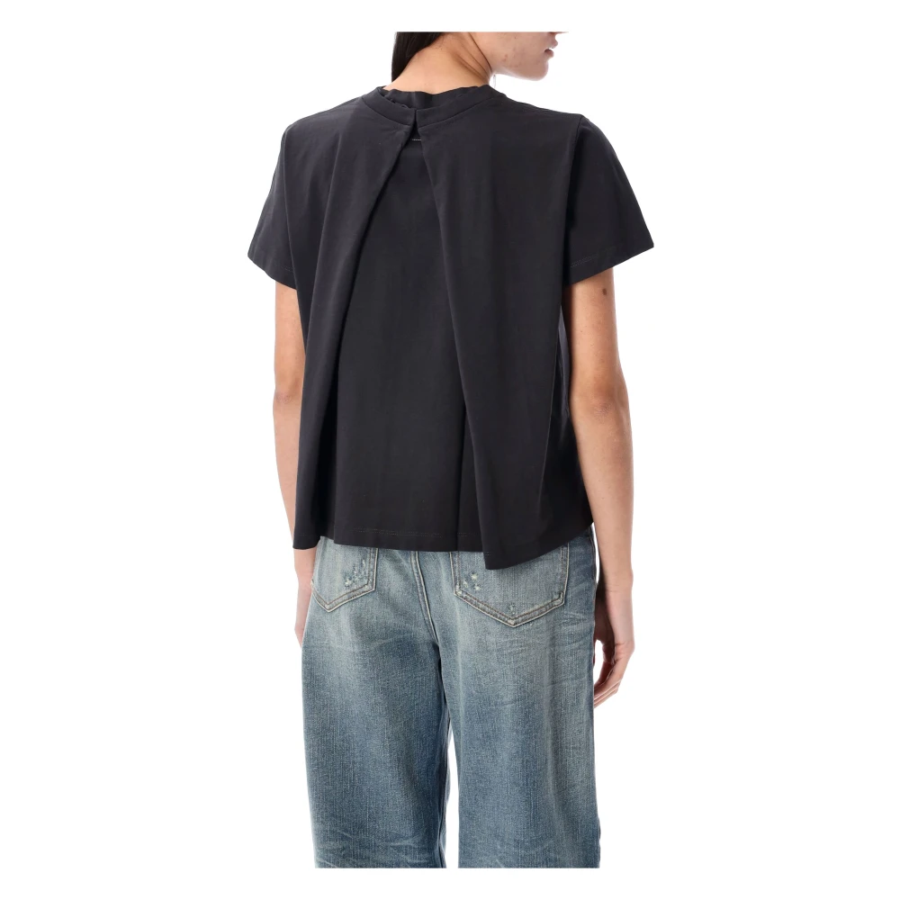 MM6 Maison Margiela Panel T-shirt Black Dames