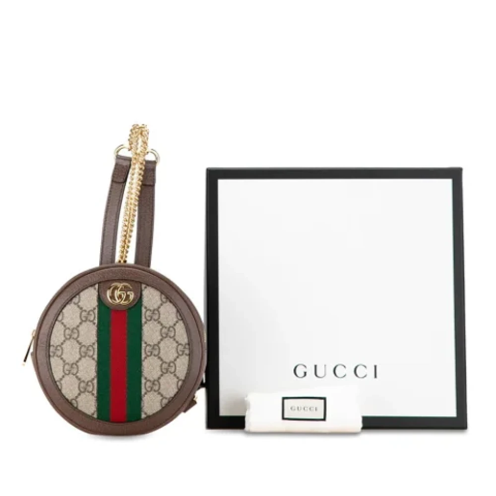 Gucci Vintage Pre-owned Plastic gucci-bags Beige Dames