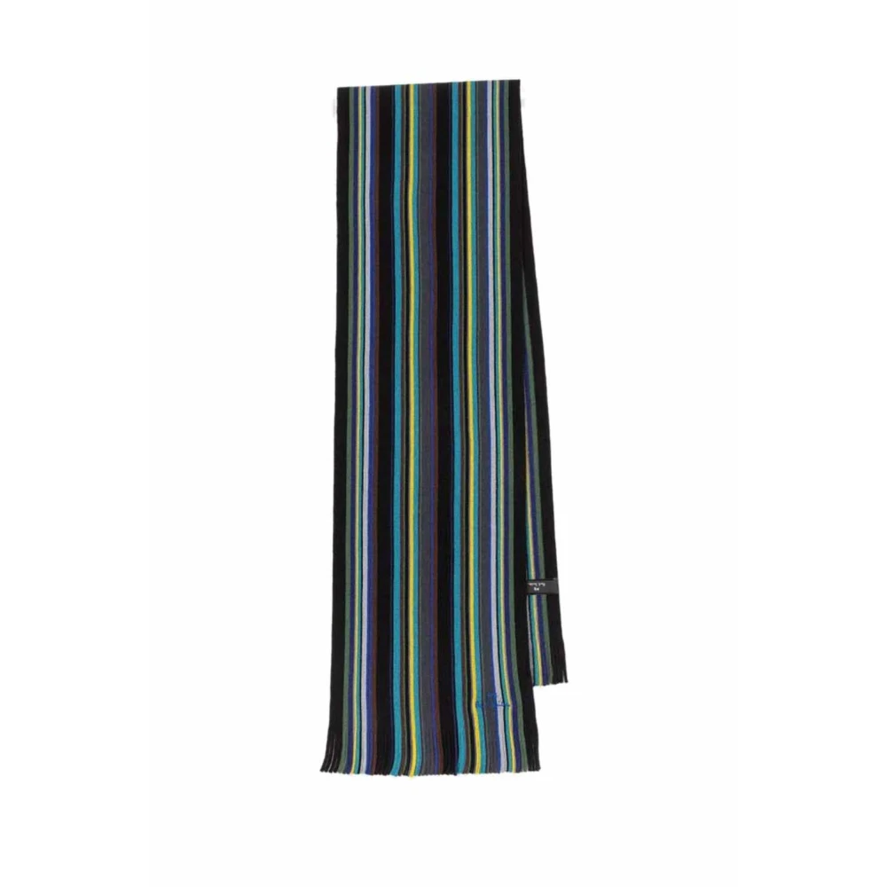 PS By Paul Smith Gestreepte Wol Vierkante Sjaal Multicolor Heren