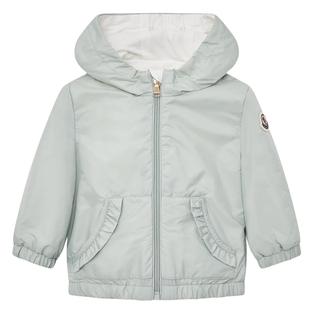 Moncler Girls Gray Winter Jackets, 18 M, Nigar Jacket