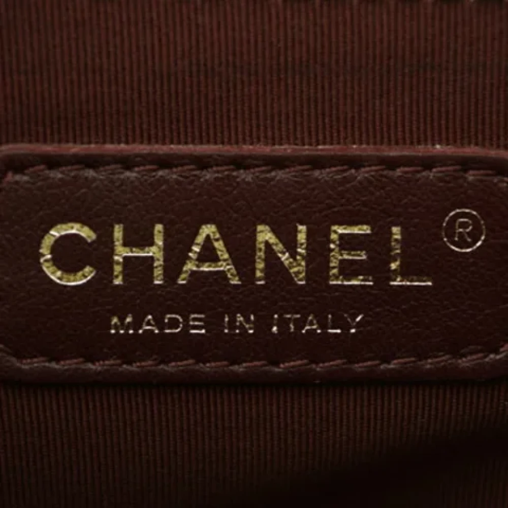Chanel Vintage Pre-owned Fabric chanel-bags Yellow Dames