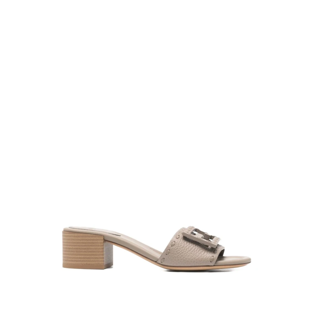 Fendi Damen Grau Schuhe, 37 1/2 Eugröße: