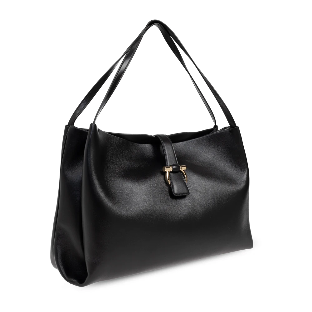 Salvatore Ferragamo Tas type shopper maat medium Black Dames