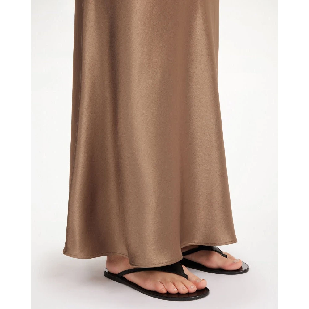 By Malene Birger A-Lijn Midi Rok Shitake By Herenne Birger Brown Dames
