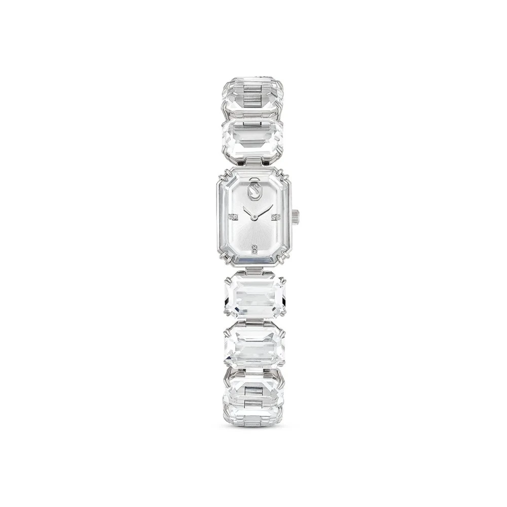Swarovski Uhr, Armband Im Oktagon-Schliff, Edelstahl Weiß - Bild 4