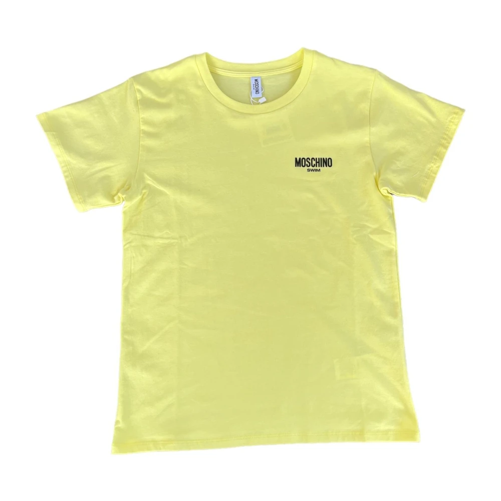 Moschino Korte mouw T-shirt voor vrouwen Yellow Dames