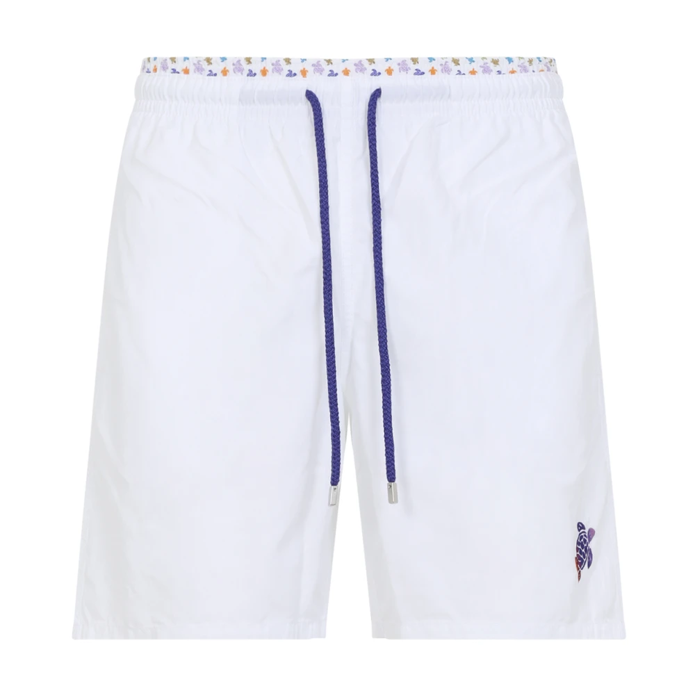 Vilebrequin Men's White Beachwear, Xl, Moka Swim Shorts