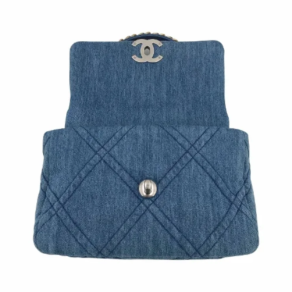 Chanel Vintage Pre-owned Denim crossbody-bags Blue Dames