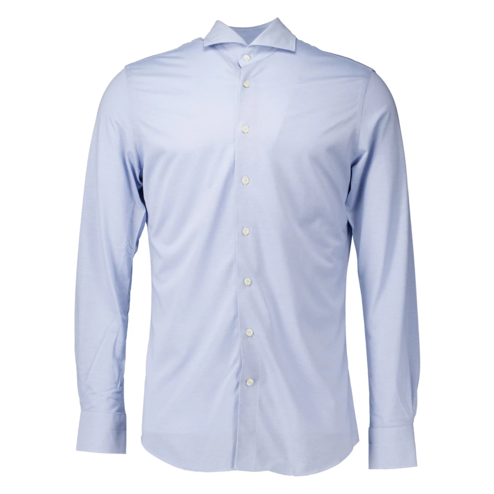 Profuomo Lichtblauw Overhemd Lange Mouw Blue Heren