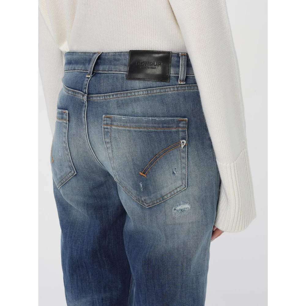 Dondup Denim Juweelbroek met Distressed Stijl Blue Dames