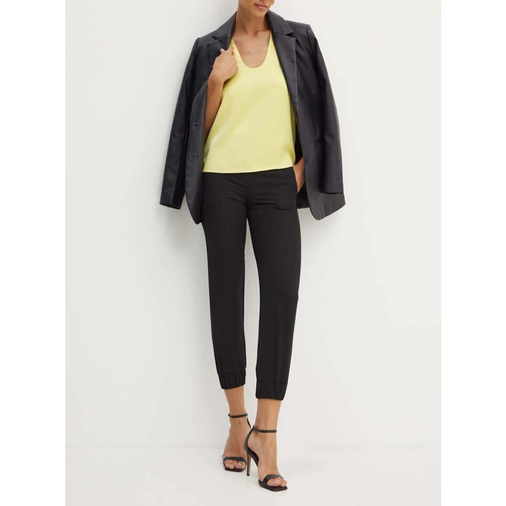 PATRIZIA PEPE Essentiële Jogger Broek Art. 8P0656A454 Black Dames