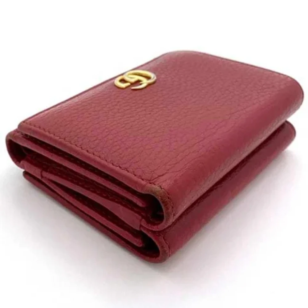 Gucci Vintage Pre-owned Leather wallets Red Dames