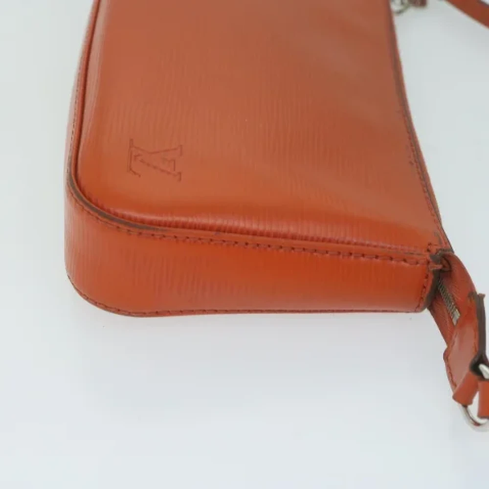 Louis Vuitton Vintage Pre-owned Leather pouches Orange Dames