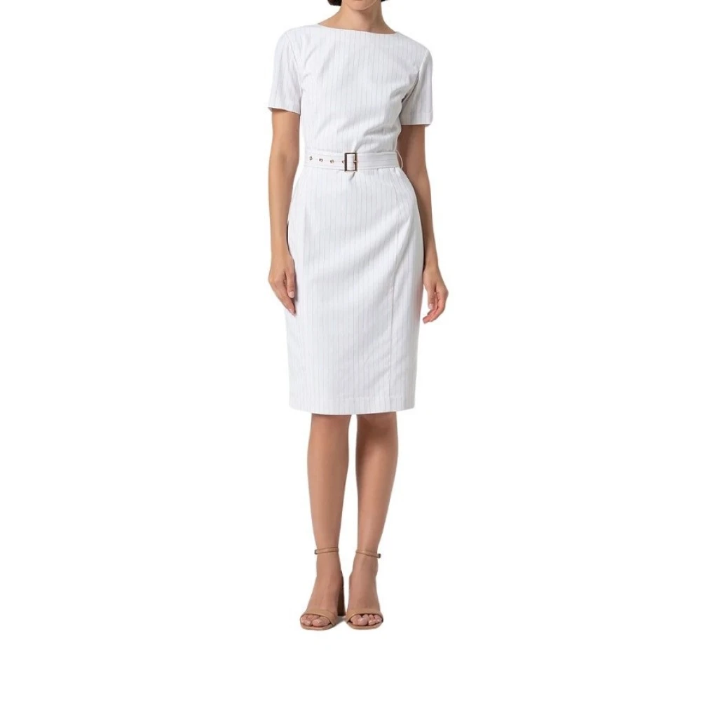 Fracomina Women's White Short Dresses, S, Abito