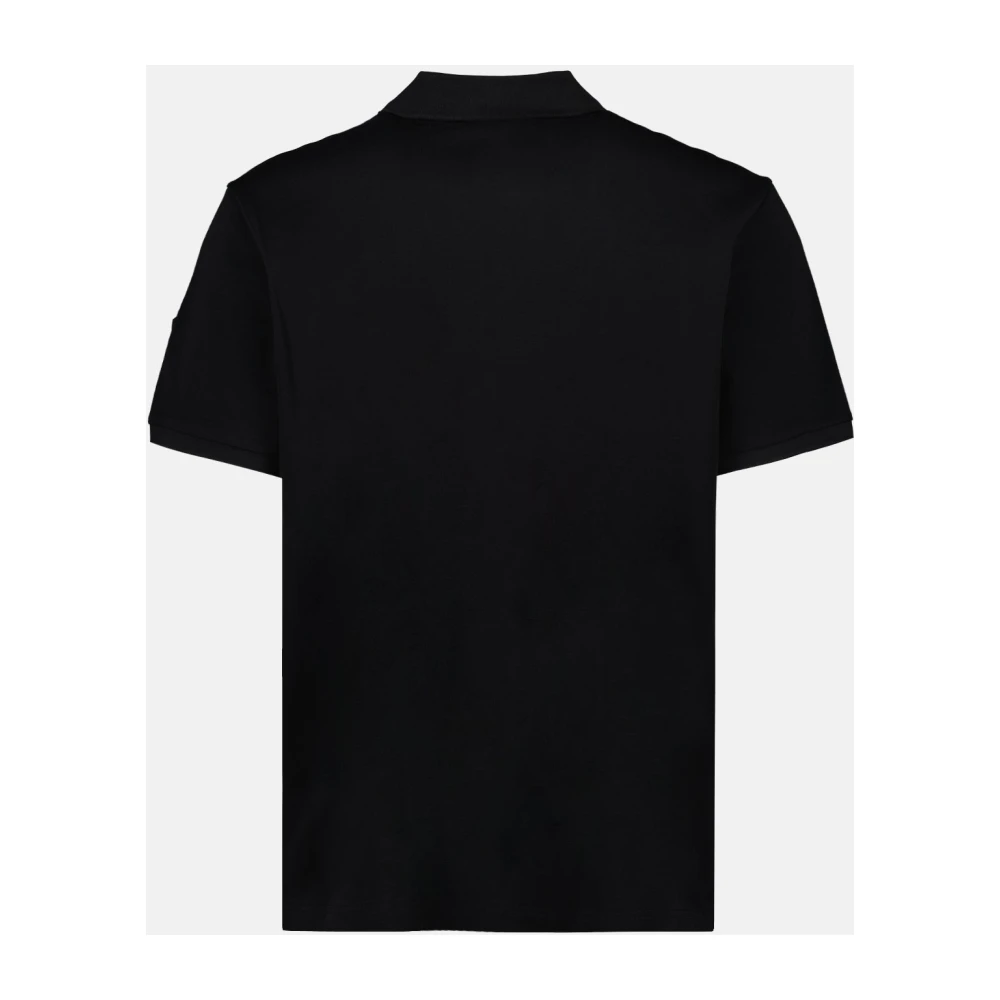 Moncler Zip Polo Shirt Klassiek Korte Mouw Black Heren