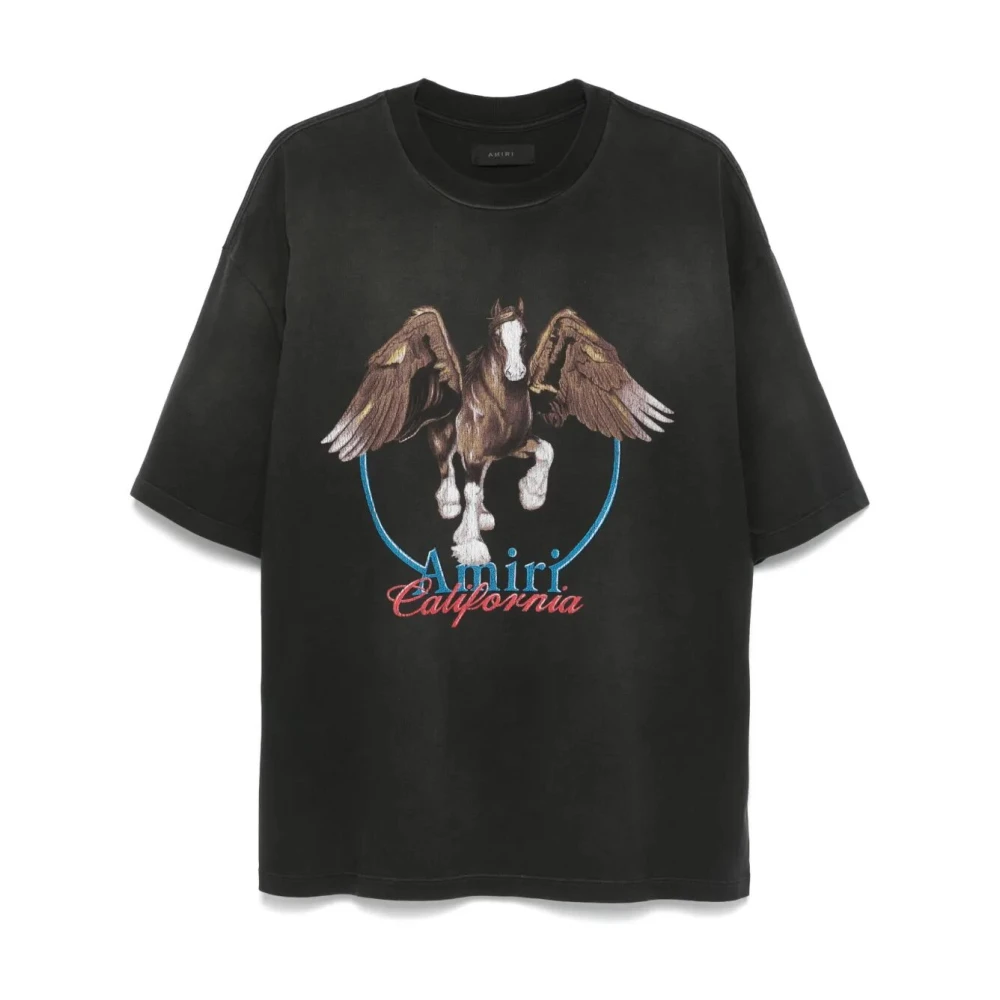 Amiri Vintage Pegasus T-shirt Black Heren