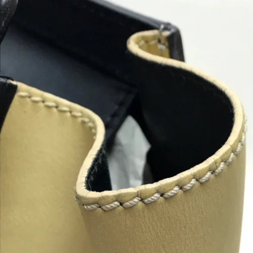 Celine Vintage Pre-owned Leather celine-bags Beige Dames