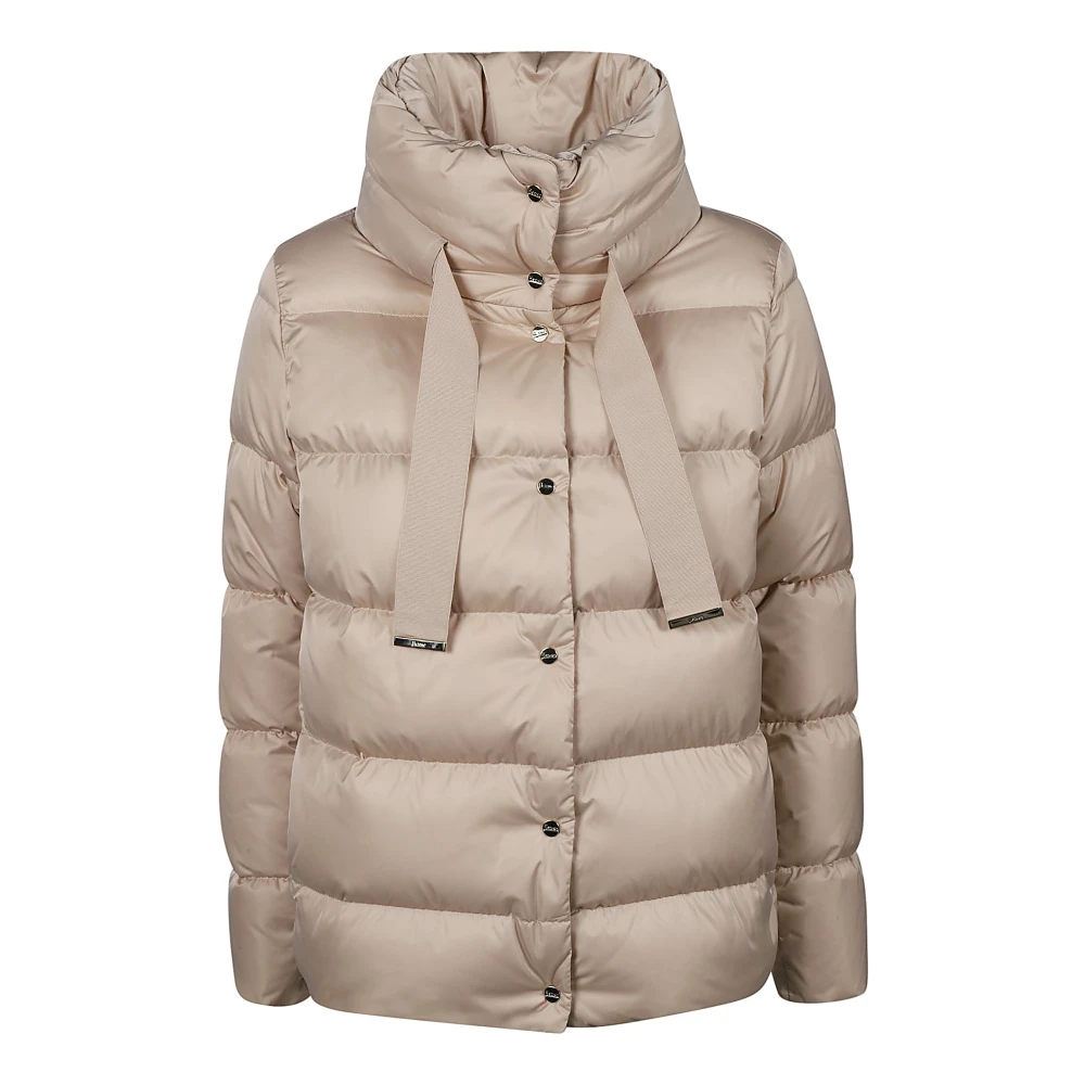 Herno Stijlvolle Down Cape voor Vrouwen Beige Dames