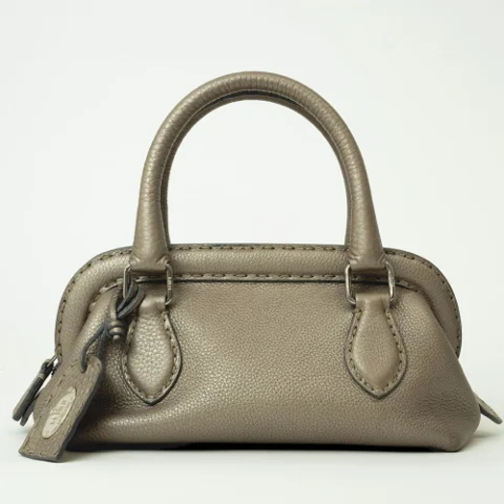 Fendi Vintage Pre-owned Fabric fendi-bags Beige Dames