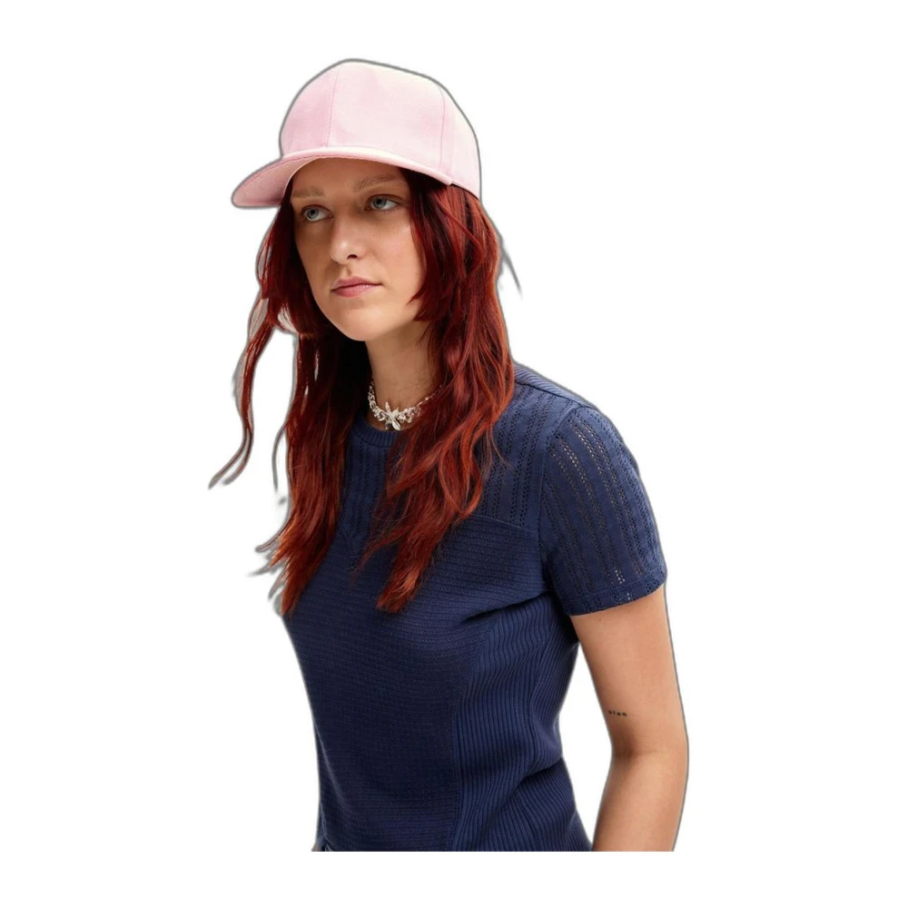 Desigual Blauw Katoenmix T-shirt met korte mouwen Blue Dames