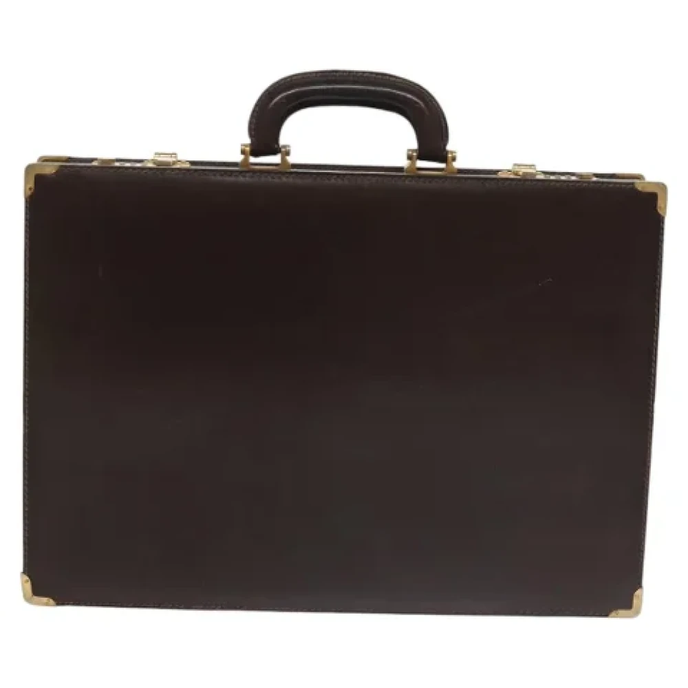 Loewe Pre-owned Leather travel-bags Brown Dames