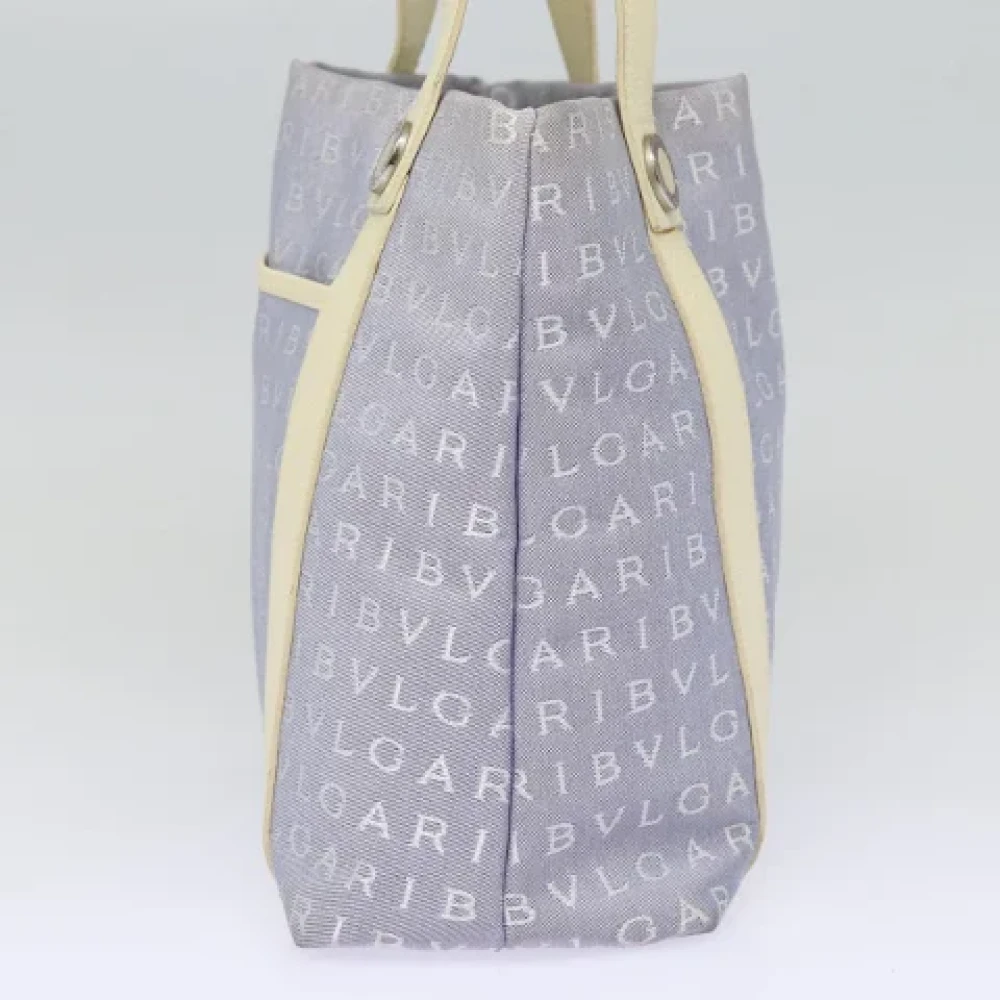 Bvlgari Vintage Pre-owned Canvas totes Blue Dames