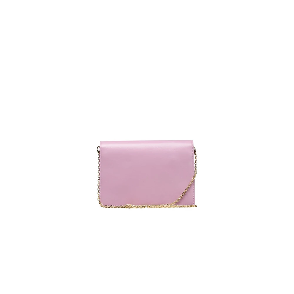 Love Moschino Ketting Crossbody Tas met Klepsluiting Purple Dames