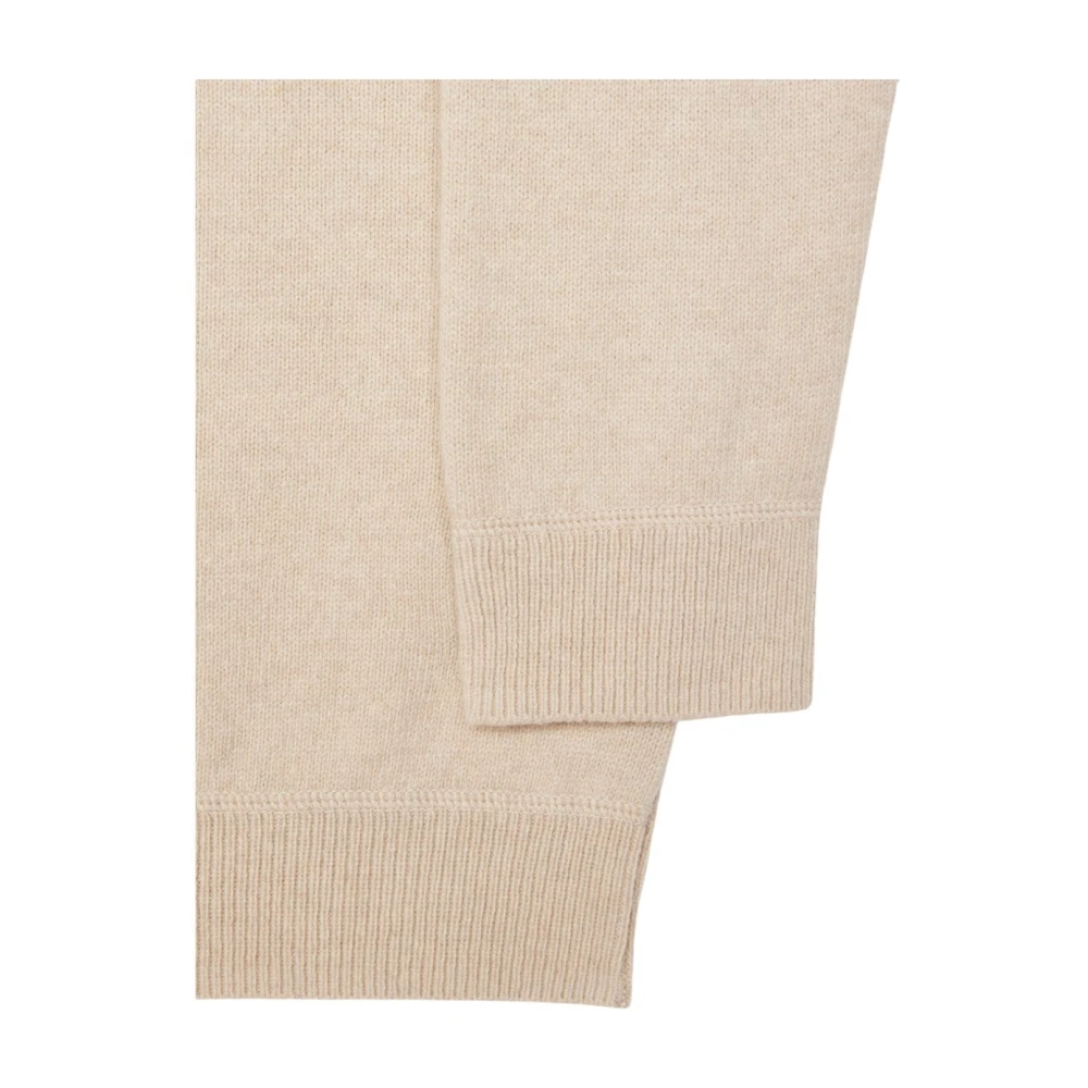Paul Smith Ecru Merino Wol Vest met Sports Stripe Beige Heren