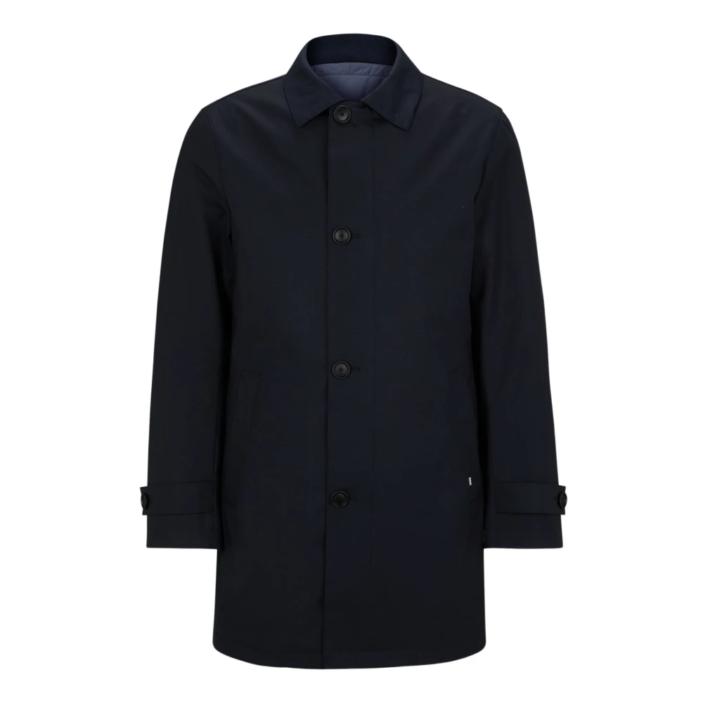 Boss Marine Stretch-Wol Regular-Fit Jas Blue Heren
