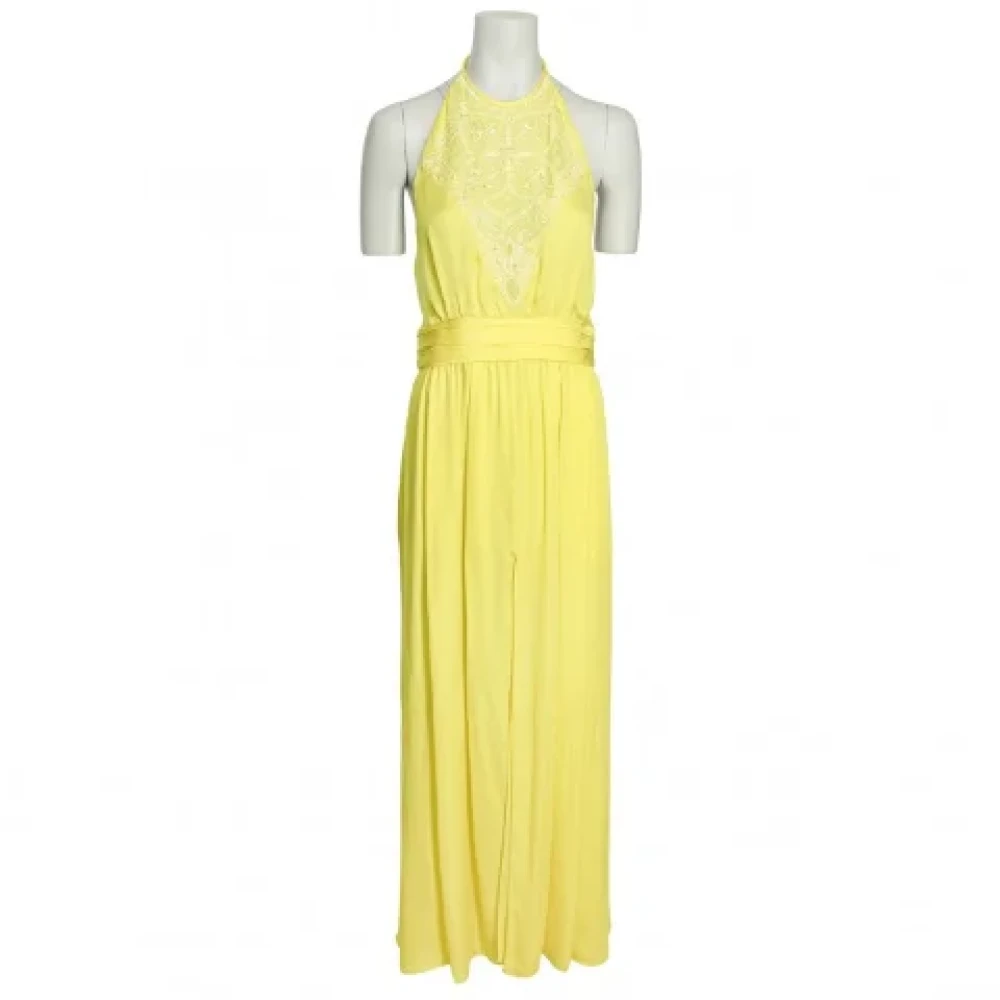 Emilio Pucci Pre-owned Silk dresses Yellow Dames