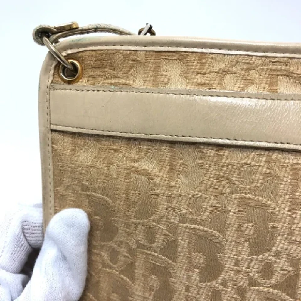 Dior Vintage Pre-owned Fabric dior-bags Beige Dames