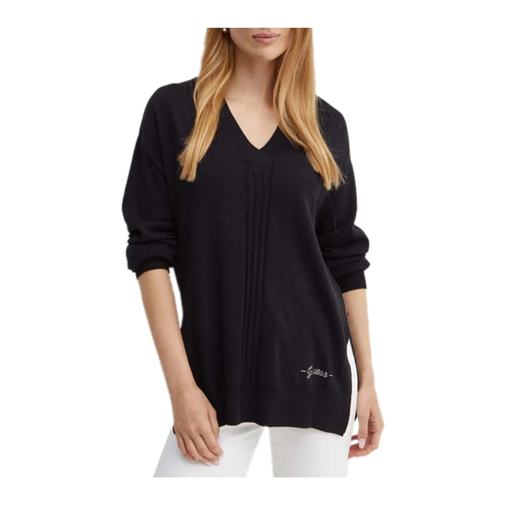 Guess V-hals Damesweater Matilda Black Dames