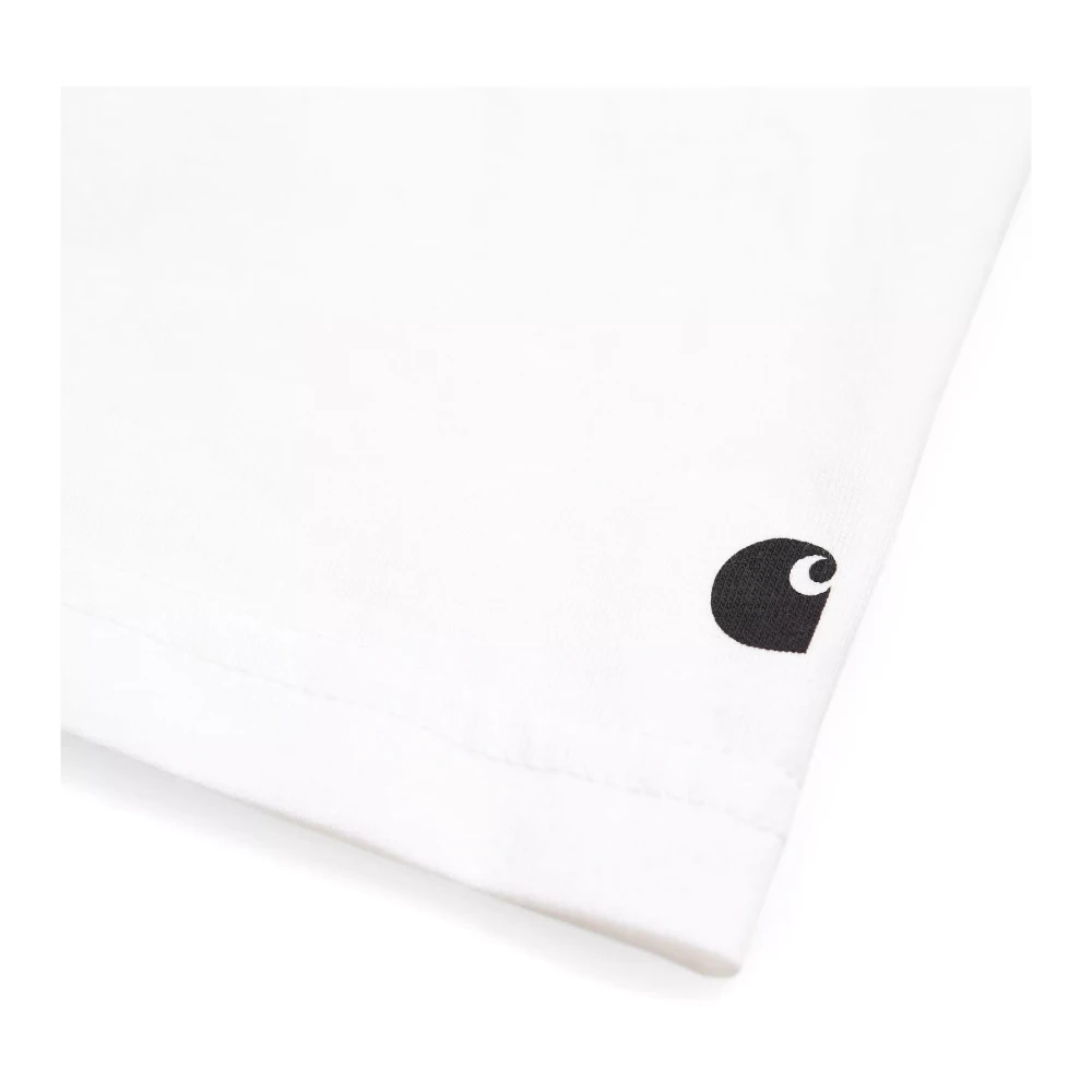 Carhartt WIP Wit T-shirt met 'C' logo White Heren