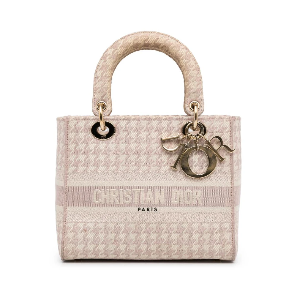 Dior Vintage Women's Pink Pre-Owned Dior Book Tote Oblique Canvas Handbag